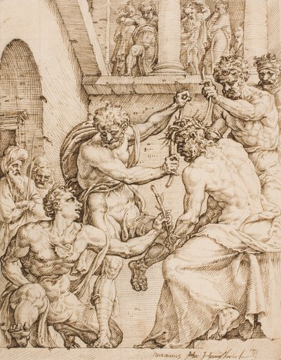 Christ Being Crowned with Thorns by Maarten van Heemskerck